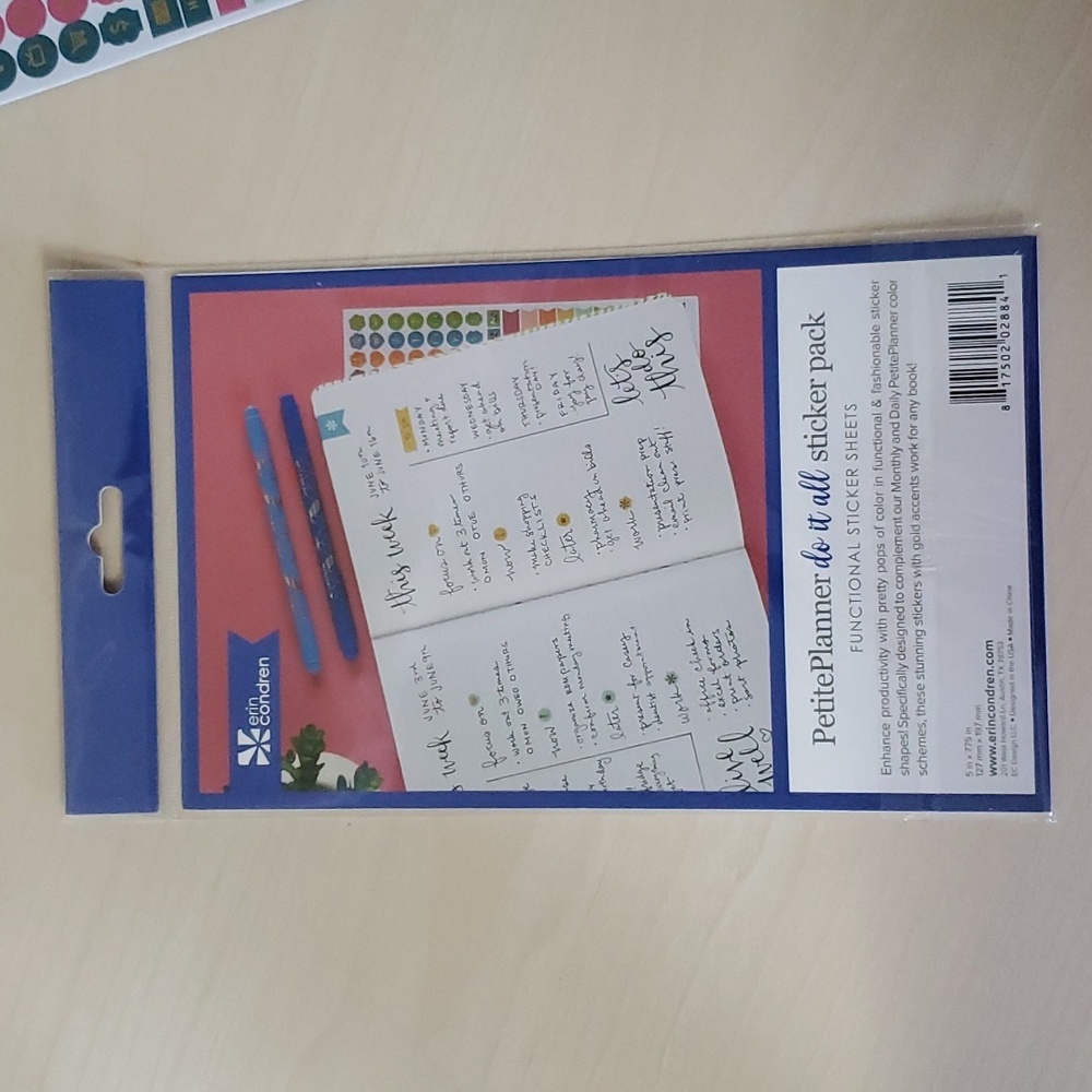 Office Accessories Planner Stickers and Paper Clips by Erin Condren NEW - Picture 4 of 7